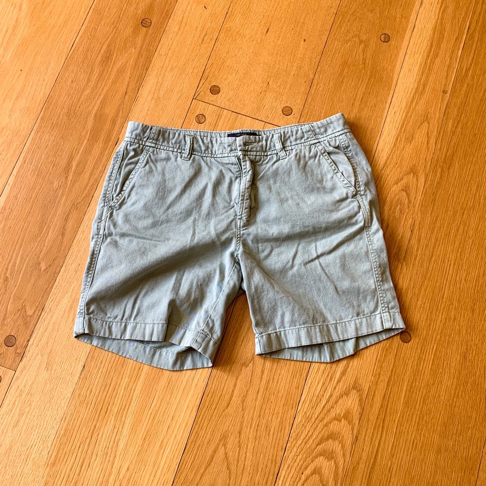 J. Crew Green Chino Shorts